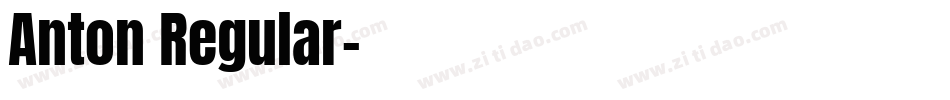 Anton Regular字体转换